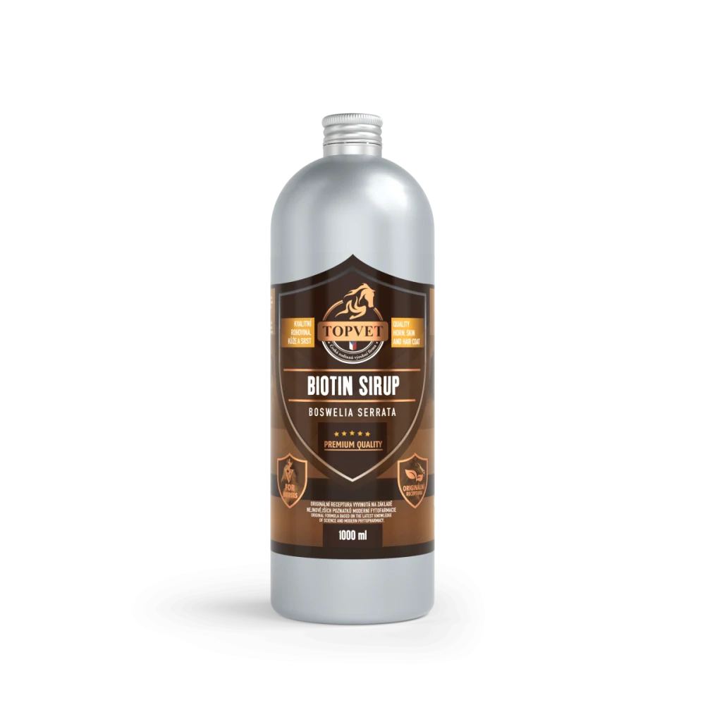 Topvet sirup Biotin s boswelií, 1 l